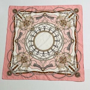 Aurelie Equestrian Women’s Primrose Pink Classic Square Scarf